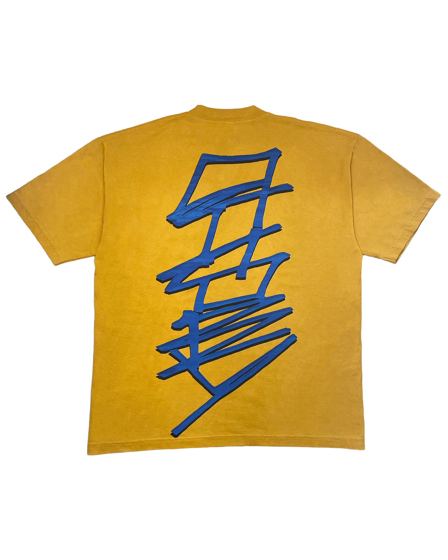 Marbled Blue Marigold Tee